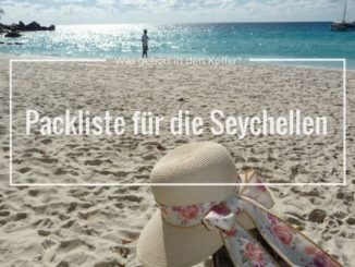 Packliste für die Seychellen - Sonnenhut am Strand